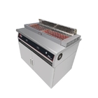 Stainless Steel Electric Commercial Barbecue Grills with Downdraft Exhaust System