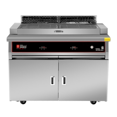 Stainless Steel Electric Commercial Barbecue Grills with Downdraft Exhaust System