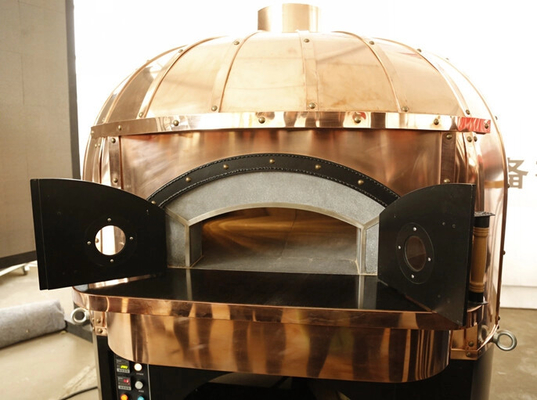 Özel Lava Rock İtalya Pizza Fırını Bakır Tabak Dekorasyonu