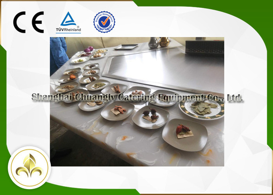 satın al Köprü Şekli Japon Teppanyaki Grill, LPG / Boru Hattı Doğal Gaz Hibachi Izgara Masası online manufacture