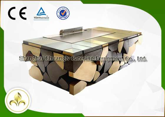 satın al Elektromanyetik İndüksiyon Teppanyaki Plaka Japon Izgara Masa Restoran online manufacture