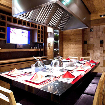 satın al 10 Kişilik Mermer Tezgah İndüksiyon Japon Teppanyaki Izgara Masası online manufacture