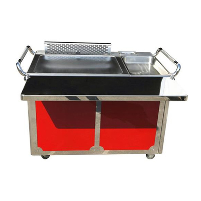 satın al Paslanmaz Çelik 304 Ticari Elektrikli Tezgah Dikdörtgen Teppanyaki Izgara Masası online manufacture