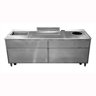 satın al üçü bir arada Çok İşlevli Yüksek Verimli Teppanyaki Izgara Masası online manufacture