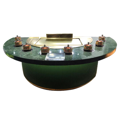 satın al İndüksiyon Endüstrisi için Paslanmaz Çelik Yarı Daire Teppanyaki Izgara Tablosu online manufacture