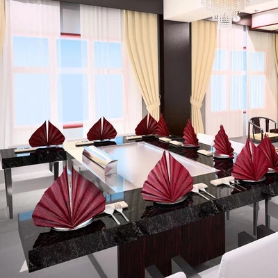satın al CE Belgeli Restoran Otel Teppanyaki Izgara Masası online manufacture