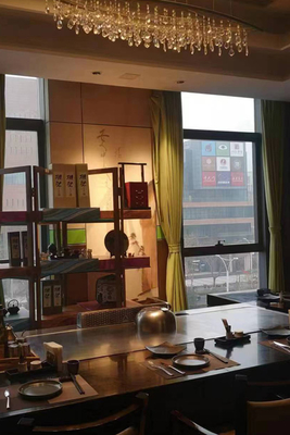 satın al 7-10 Koltuklu Elektrikli Kapalı Teppanyaki Izgara Masası Dikdörtgen Çevrimiçi üretim
