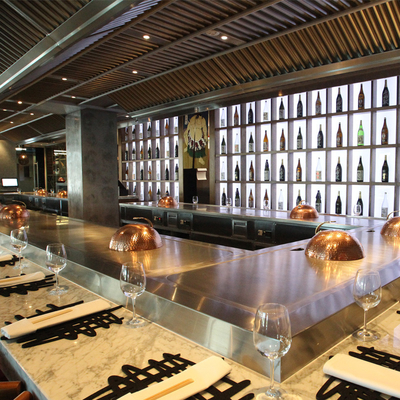 satın al Özel Tasarımlı Japon Teppanyaki Grill Hibachi Masası online manufacture