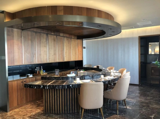 satın al Yarım daire 8 koltuk Teppanyaki Kalbur Otel Büfesi için İkram Ekipmanları online manufacture