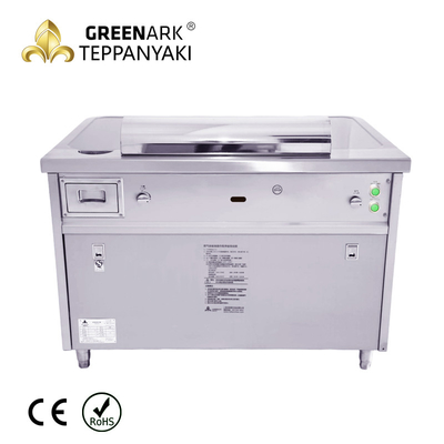 satın al 7 Koltuklu Elektrikli Teppanyaki Grill Paslanmaz çelik malzemesi 380v 50hz Barbekü için online manufacture