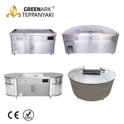 satın al Özelleştirilmiş Dikdörtgen Teppanyaki Hibachi Izgara Masası, Gazlı Izgara Kalbur Plakası online manufacture