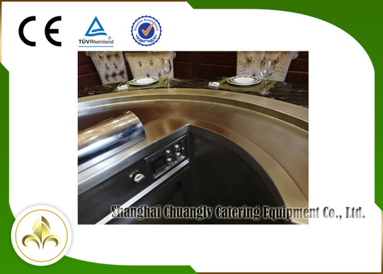 satın al 10 Koltuklu Üst veya Aşağı Duman Tüketimi Elektrikli Teppanyaki Masa Üstü Izgara online manufacture