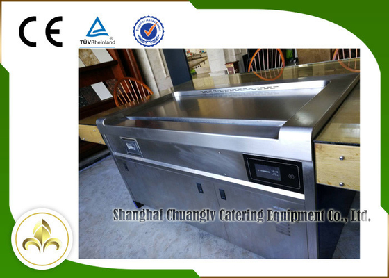 satın al 10 Koltuk SS Duman Aşağı Tükenme Dikdörtgen Elektrikli Teppanyaki Masa Izgarası online manufacture