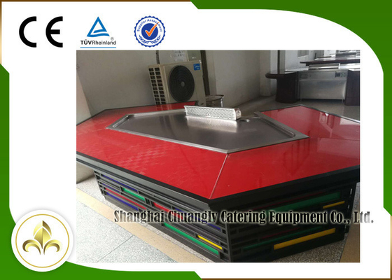 satın al 11 Koltuk Elektrikli Tüp Isıtma Teppanyaki Grill Masa Paslanmaz Çelik Malzeme Çevrimiçi üretim