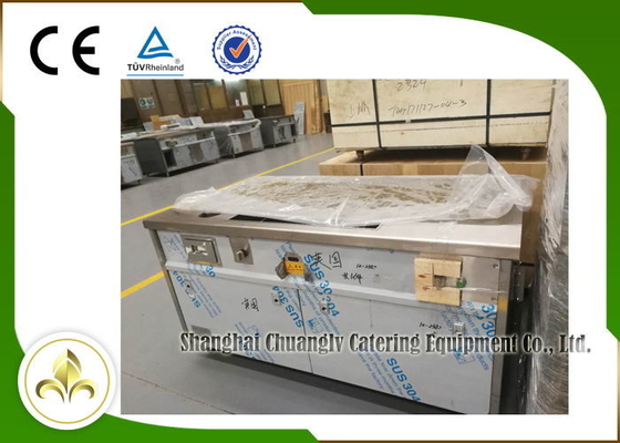satın al Doğal Gaz Teppanyaki Izgara Masası Dikdörtgen Dumanlı Egzoz Paslanmaz Çelik CSA online manufacture