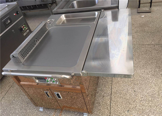 satın al Restaurant Otel için Elektrikli / Gazlı Isıtma Teppanyaki Izgara Masası Çevrimiçi üretim