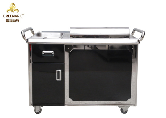 satın al Siyah Japon 1200mm Teppanyaki Grill Pişirme Ekipmanları / Restoran Elektrikli Teppanyaki Plakası Çevrimiçi üretim