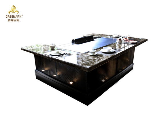 satın al Batık hava girişi tasarımlı Elektrikli Teppanyaki Hibachi Grill masası Çevrimiçi üretim