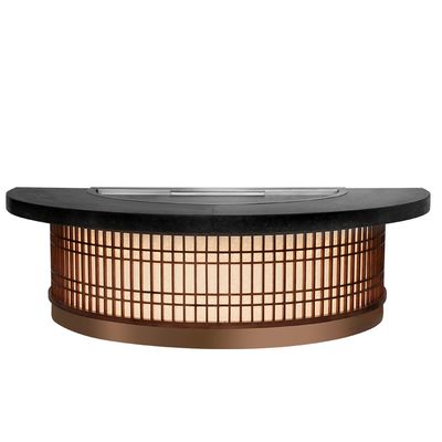 satın al Semi-Circular Teppanyaki Grill Table 1300x1000x800mm 8000W Çevrimiçi üretim