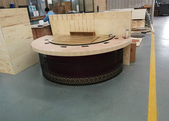 satın al Yarım Daire Masa Üstü Dekorasyonlu Restoran Japon Teppanyaki Grill online manufacture