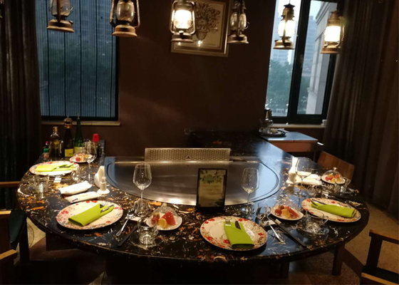 satın al Elektrostatik Duman Arındırıcı 8KW ile Alaşımlı Çelik Japon Teppanyaki Grill online manufacture