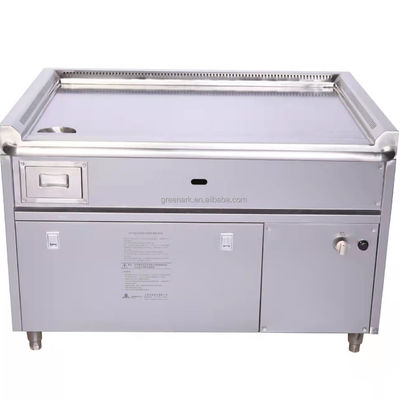 satın al Rectangular Teppanyaki Grill Table with 20mm Thick Heating Plate and 600x400mm Cook Area Çevrimiçi üretim