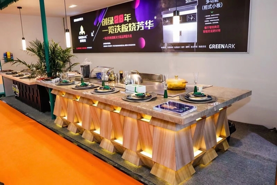 satın al Paslanmaz Çelik Barbekü Teppanyaki Masa Izgarası İndüksiyon Isıtma online manufacture