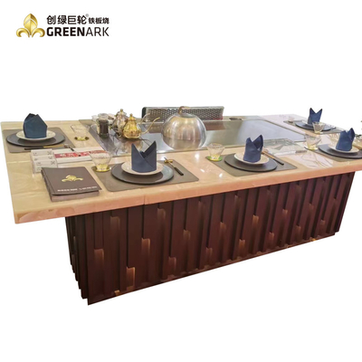 satın al Paslanmaz Çelik 304 Barbekü Teppanyaki Izgara Masası Elektrikli / Gazlı Dumansız online manufacture