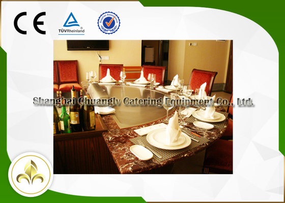 Havalandırma Sistemli İndüksiyon / Elektrikli Restoran Hibachi Grill 7 Koltuk R650