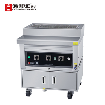 Kebap Ticari Barbekü Izgarası 380V Dumansız Doğal Gazlı Barbekü Izgarası