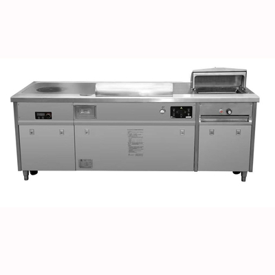 220V Üçü Bir Arada Çok Fonksiyonlu Teppanyaki Izgara Masası