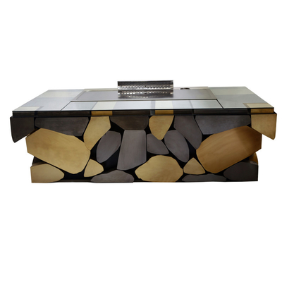 İndüksiyon / Elektrikli Mobil Teppanyaki Grill Masası 1.2m 7 Koltuk