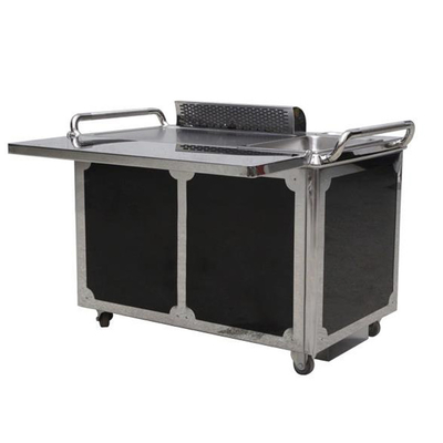 GREENARK TO29 Paslanmaz Çelik 304 Mobil Teppanyaki Grill Masası