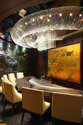 Çember şeklindeki Teppanyaki Grill Masası