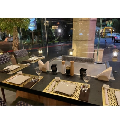 304 Paslanmaz Çelik Hibachi Grill Masası 500x380mm yemek alanı ile