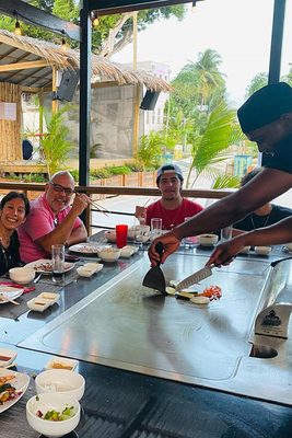 Açık Ev Dörtgen Gaz Özgür Teppanyaki Grill Masası Hibachi Grill