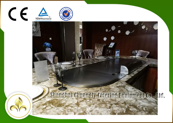 Oval Şekil Üst veya Aşağı Tükenme Elektrikli Tüp Isıtıcılar Evde Kullanım İçin Teppanyaki Grill