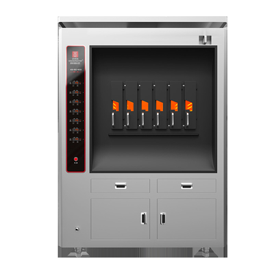 Tek katmanlı elektrikli balık ızgarası 6 bölme bir seferde 6 balık BBQ ızgara fırını ekipman