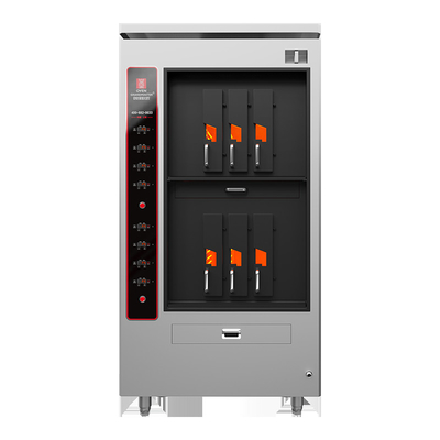 Çift katmanlı elektrikli balık ızgarası 6 bölme bir seferde 6 balık BBQ ızgara fırını ekipmanları