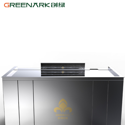Yüksek verimli Teppanyaki ızgarası, 20 mm gıda sınıfı alaşımlı çelik tezgahı ve akıllı ısıtma