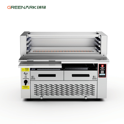 Kompakt Ticari Grill 800°C Hızlı Isıtma. Fabrika Doğrudan CE ISO9001 Sertifikalı. Yer tasarrufu.