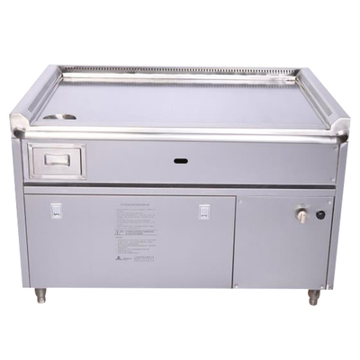 Ticari Teppanyaki Izgara Masası 1200mm-2400mm Paslanmaz Çelik 304