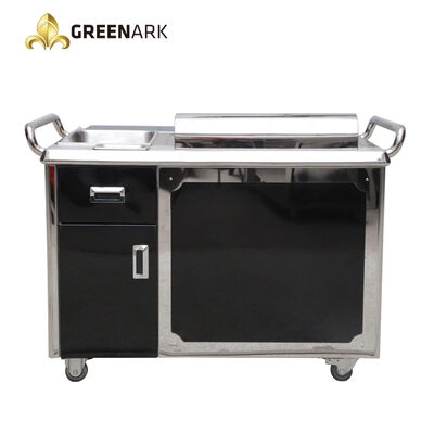 En çok satılan 400*420mm ısıtıcı alan gaz mobil teppanyaki ekipmanları