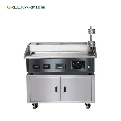 16mm Gıda Sınıfı Alaşımlı Çelik, 280°C Akıllı Sıcaklık Kontrolü ve 896x390mm Isıtma Alanına Sahip Ticari Teppanyaki Izgarası