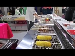 6.6kw Paslanmaz Çelik Elektrik Grill Restoran için Dumansız