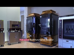 Sıcak rüzgarlı kızartma ördek makinesi Çok fonksiyonel Cam kapılı kızartma fırını Otomatik temizlik